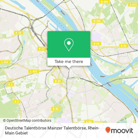 Карта Deutsche Talentbörse Mainzer Talentbörse