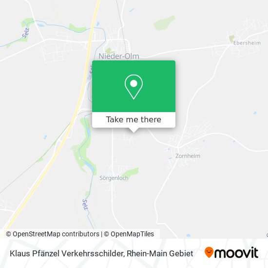 Klaus Pfänzel Verkehrsschilder map