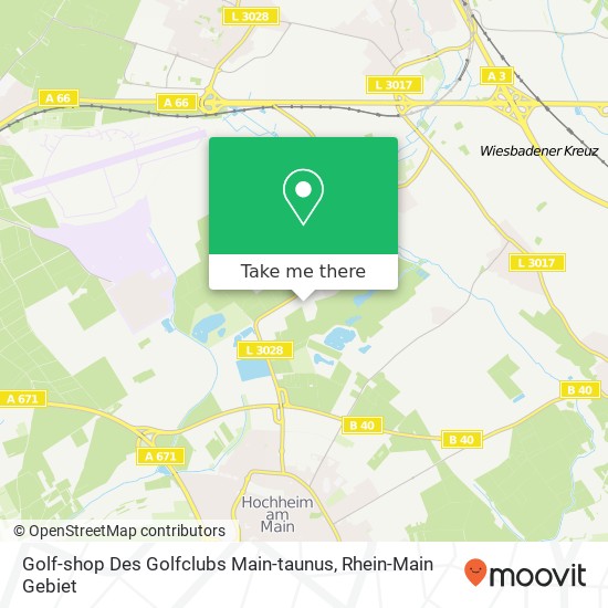 Golf-shop Des Golfclubs Main-taunus map