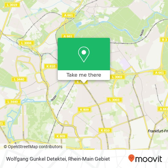 Карта Wolfgang Gunkel Detektei