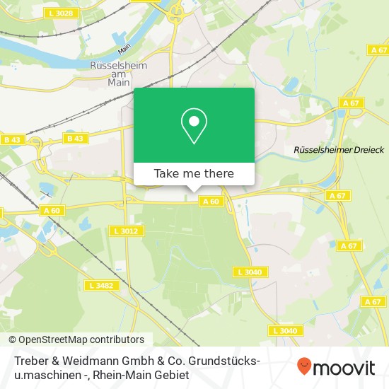 Treber & Weidmann Gmbh & Co. Grundstücks-u.maschinen - map