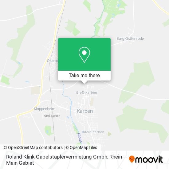Roland Klink Gabelstaplervermietung Gmbh map