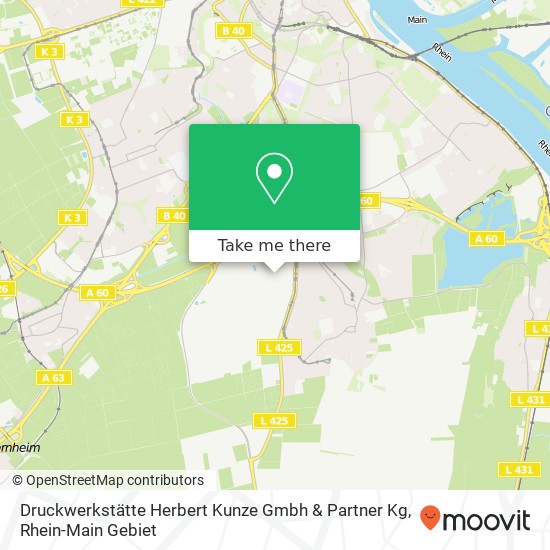 Druckwerkstätte Herbert Kunze Gmbh & Partner Kg map