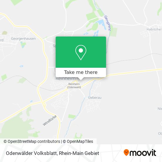 Odenwälder Volksblatt map