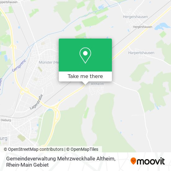 Gemeindeverwaltung Mehrzweckhalle Altheim map