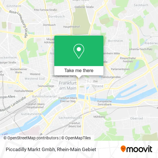 Карта Piccadilly Markt Gmbh