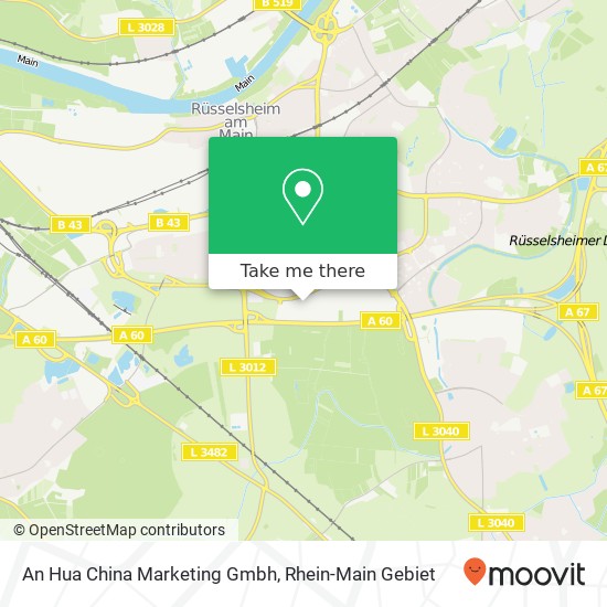 An Hua China Marketing Gmbh map