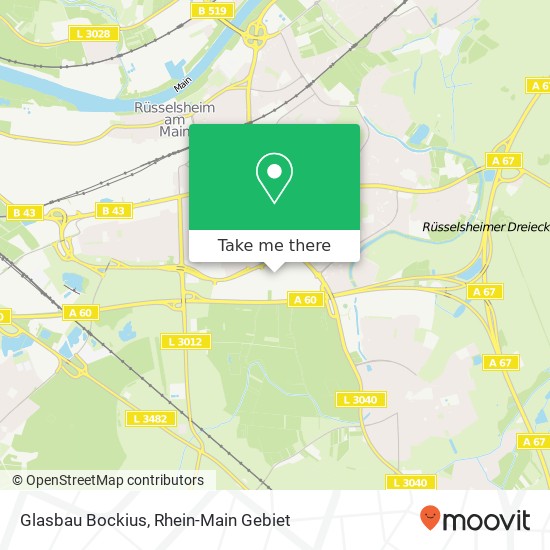 Glasbau Bockius map