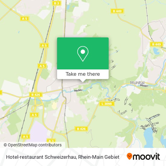 Hotel-restaurant Schweizerhau map