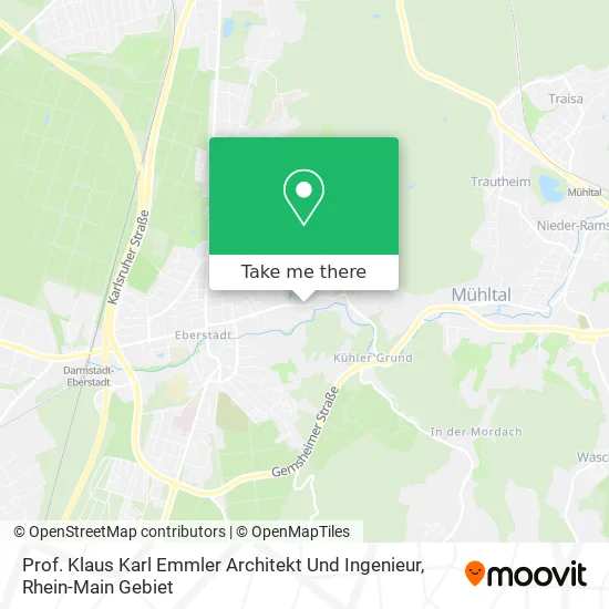 Карта Prof. Klaus Karl Emmler Architekt Und Ingenieur