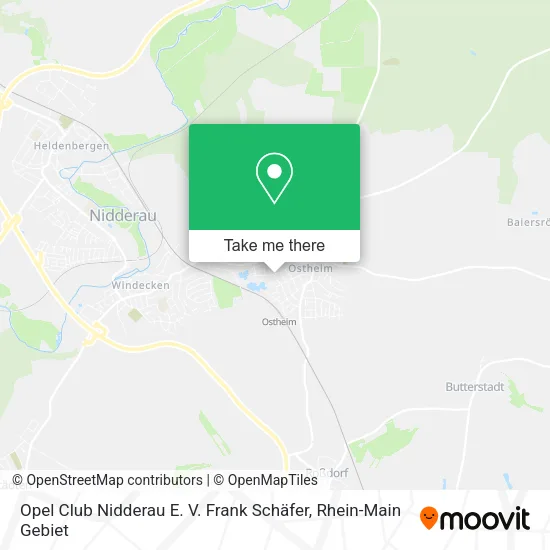 Карта Opel Club Nidderau E. V. Frank Schäfer
