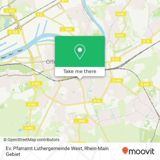 Ev. Pfarramt Luthergemeinde West map