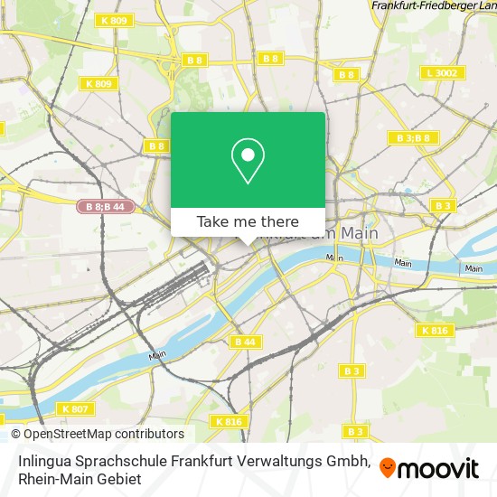 Inlingua Sprachschule Frankfurt Verwaltungs Gmbh map