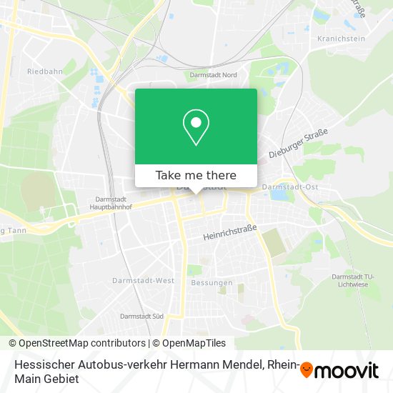 Hessischer Autobus-verkehr Hermann Mendel map