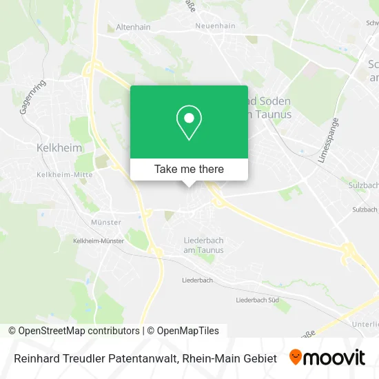 Карта Reinhard Treudler Patentanwalt