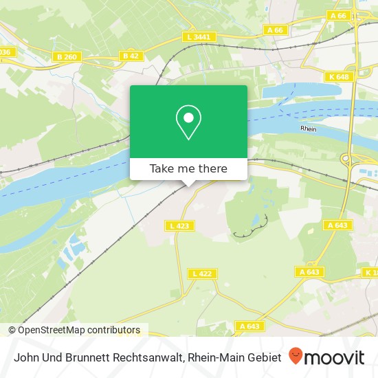 John Und Brunnett Rechtsanwalt map