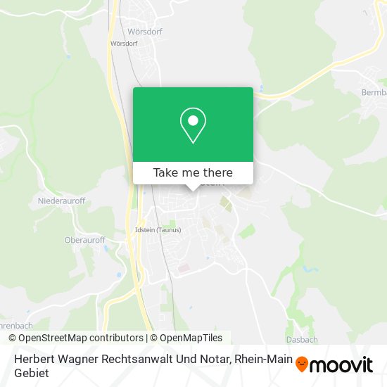 Карта Herbert Wagner Rechtsanwalt Und Notar