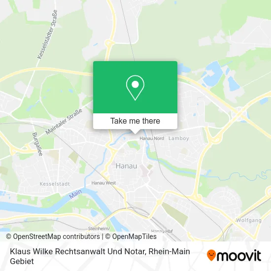 Карта Klaus Wilke Rechtsanwalt Und Notar