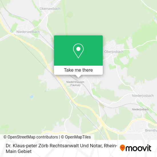 Карта Dr. Klaus-peter Zörb Rechtsanwalt Und Notar