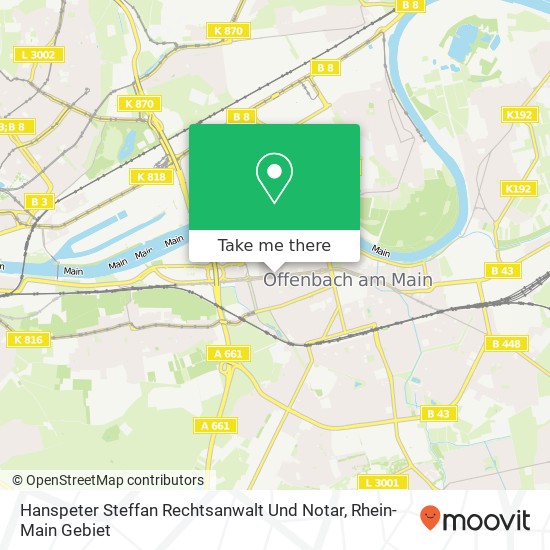 Hanspeter Steffan Rechtsanwalt Und Notar map