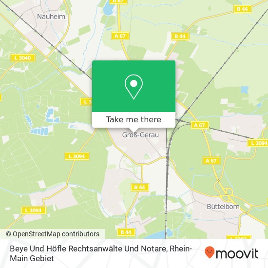 Beye Und Höfle Rechtsanwälte Und Notare map