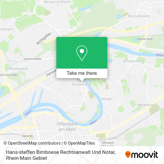 Карта Hans-steffen Bimboese Rechtsanwalt Und Notar