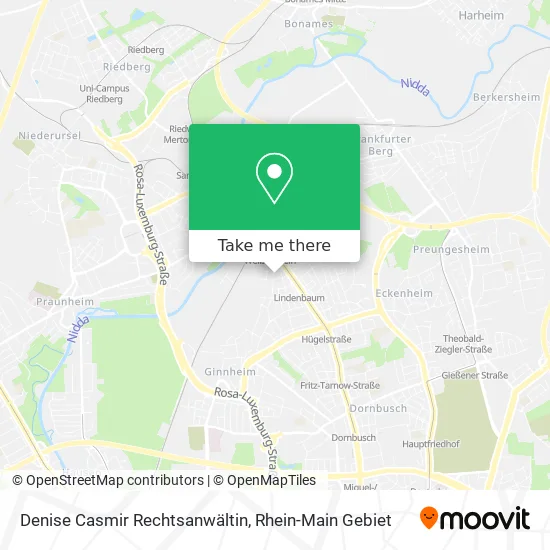 Карта Denise Casmir Rechtsanwältin