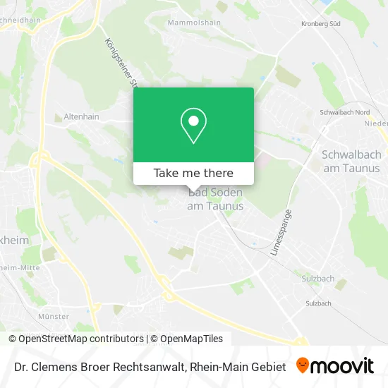 Карта Dr. Clemens Broer Rechtsanwalt