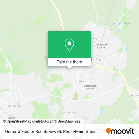 Карта Gerhard Fiedler Rechtsanwalt