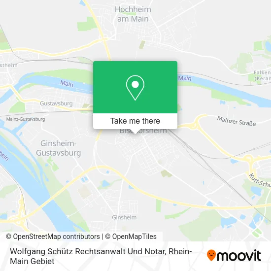 Карта Wolfgang Schütz Rechtsanwalt Und Notar