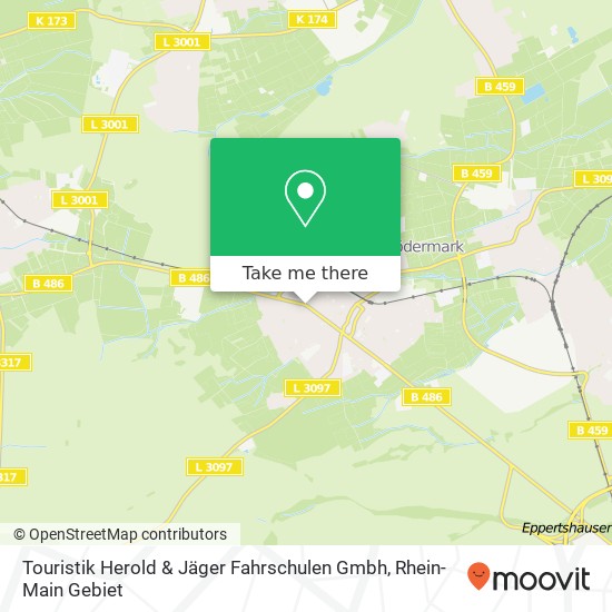 Карта Touristik Herold & Jäger Fahrschulen Gmbh