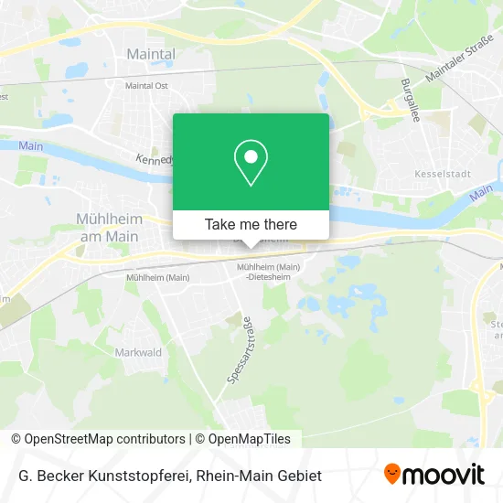 Карта G. Becker Kunststopferei