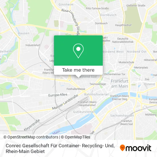 Карта Conrec Gesellschaft Für Container- Recycling- Und