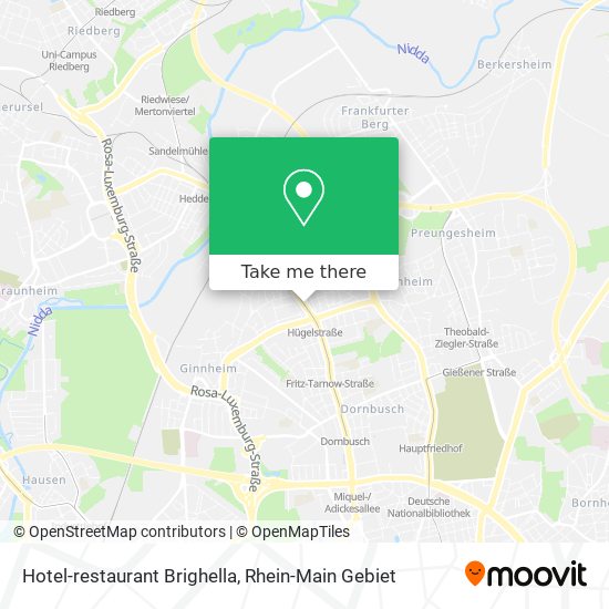 Hotel-restaurant Brighella map