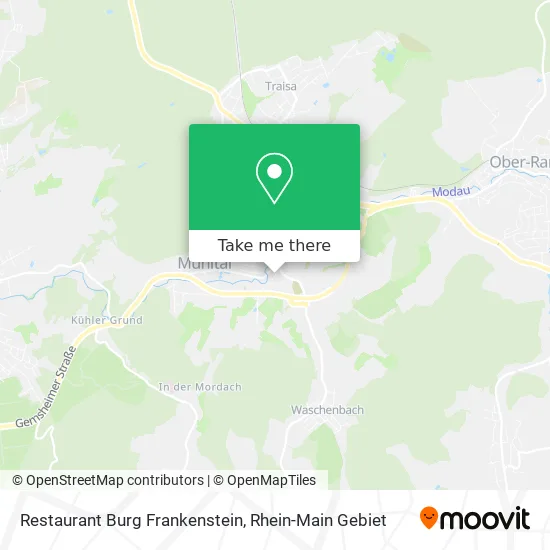 Restaurant Burg Frankenstein map