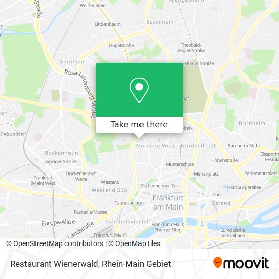 Карта Restaurant Wienerwald