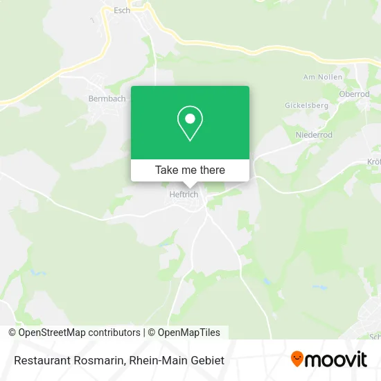 Карта Restaurant Rosmarin