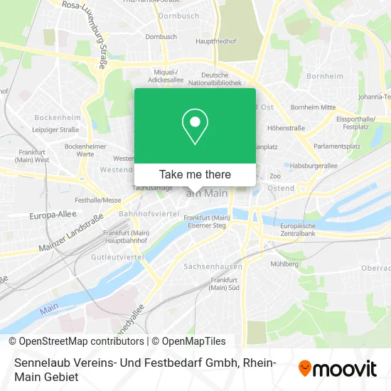 Карта Sennelaub Vereins- Und Festbedarf Gmbh