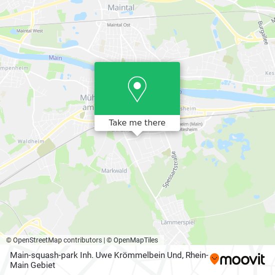 Main-squash-park Inh. Uwe Krömmelbein Und map