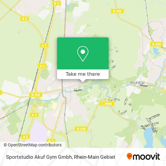 Sportstudio Akuf Gym Gmbh map