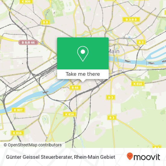 Günter Geissel Steuerberater map