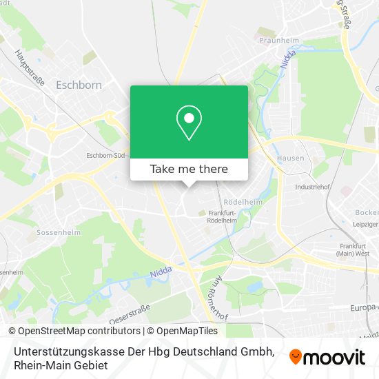 Карта Unterstützungskasse Der Hbg Deutschland Gmbh