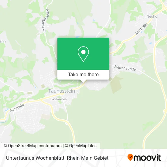 Карта Untertaunus Wochenblatt