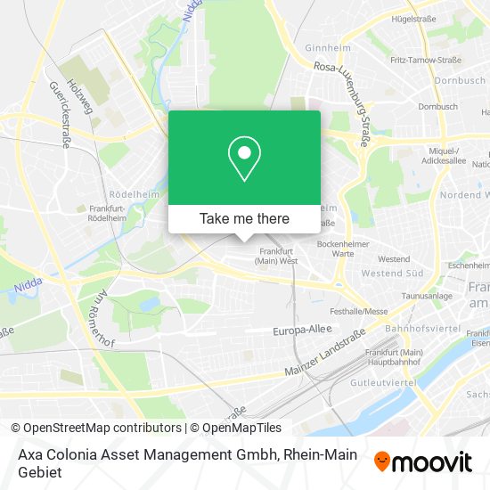 Карта Axa Colonia Asset Management Gmbh