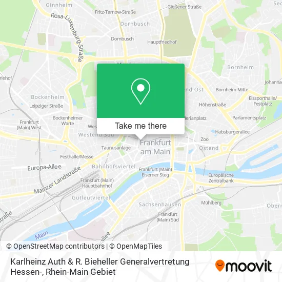 Карта Karlheinz Auth & R. Bieheller Generalvertretung Hessen-
