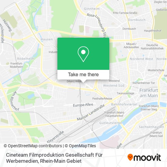 Cineteam Filmproduktion Gesellschaft Für Werbemedien map