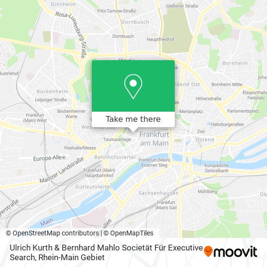 Карта Ulrich Kurth & Bernhard Mahlo Societät Für Executive Search