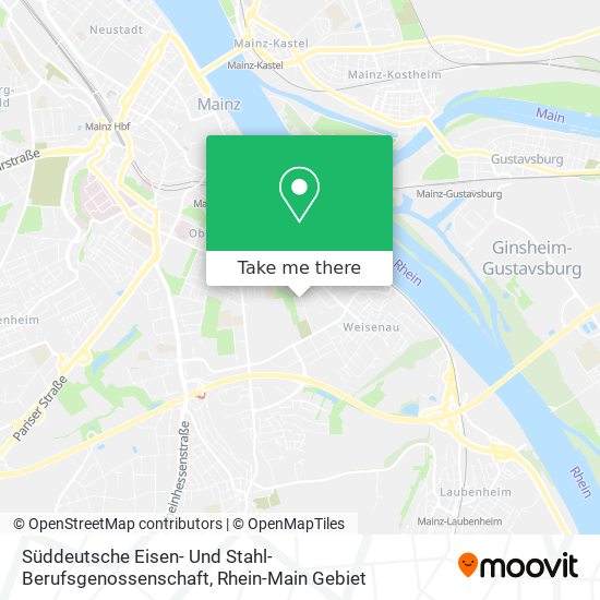 Карта Süddeutsche Eisen- Und Stahl- Berufsgenossenschaft