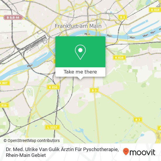 Dr. Med. Ulrike Van Gulik Ärztin Für Pyschotherapie map