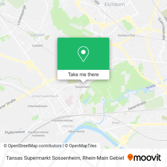 Карта Tansas Supermarkt Sossenheim